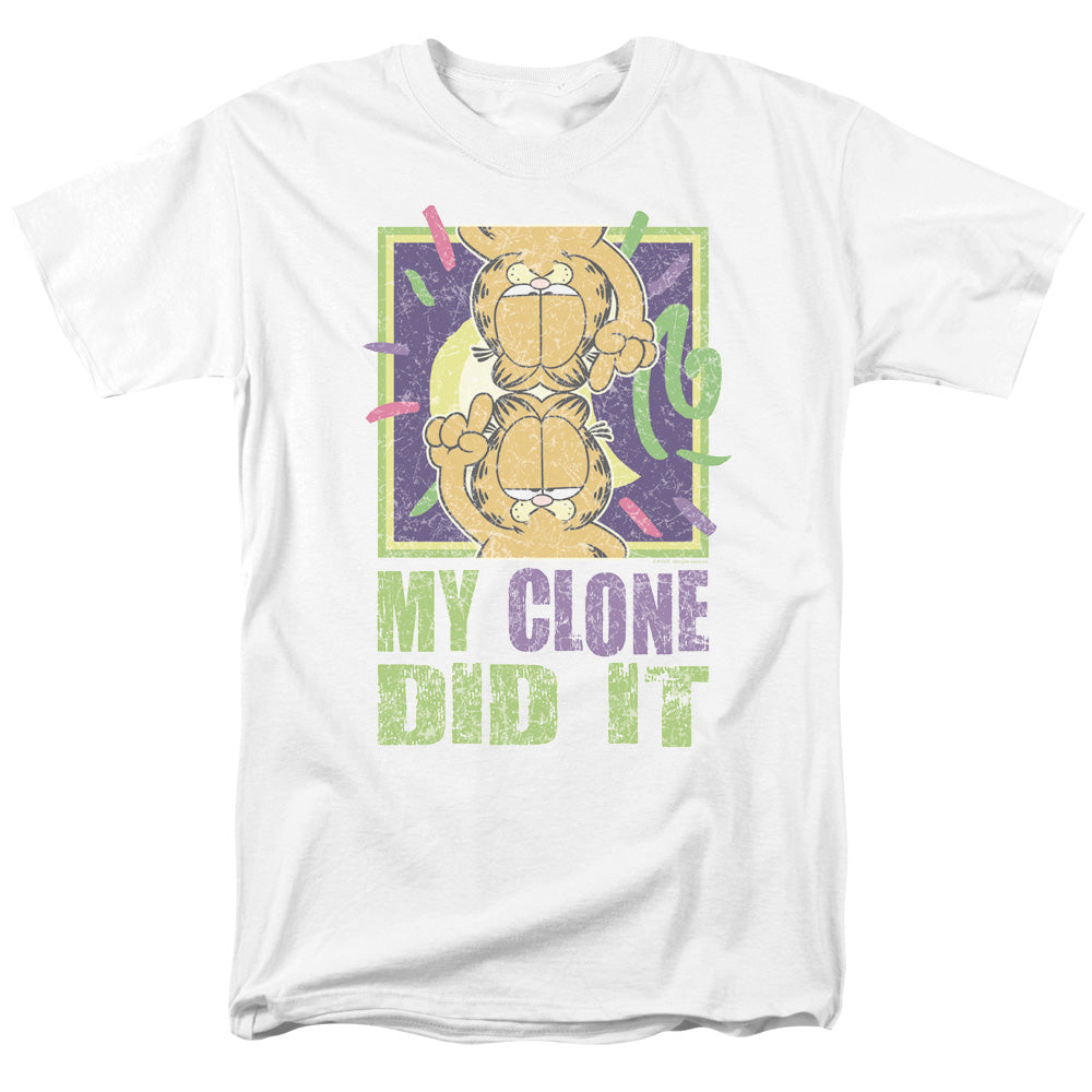 Garfield My Clone Did It Mens T Shirt White