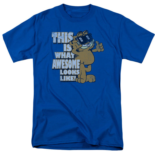 Garfield Awesome Mens T Shirt Royal
