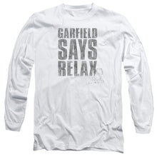 Load image into Gallery viewer, Garfield Relax Mens Long Sleeve Shirt White Officially Licensed
