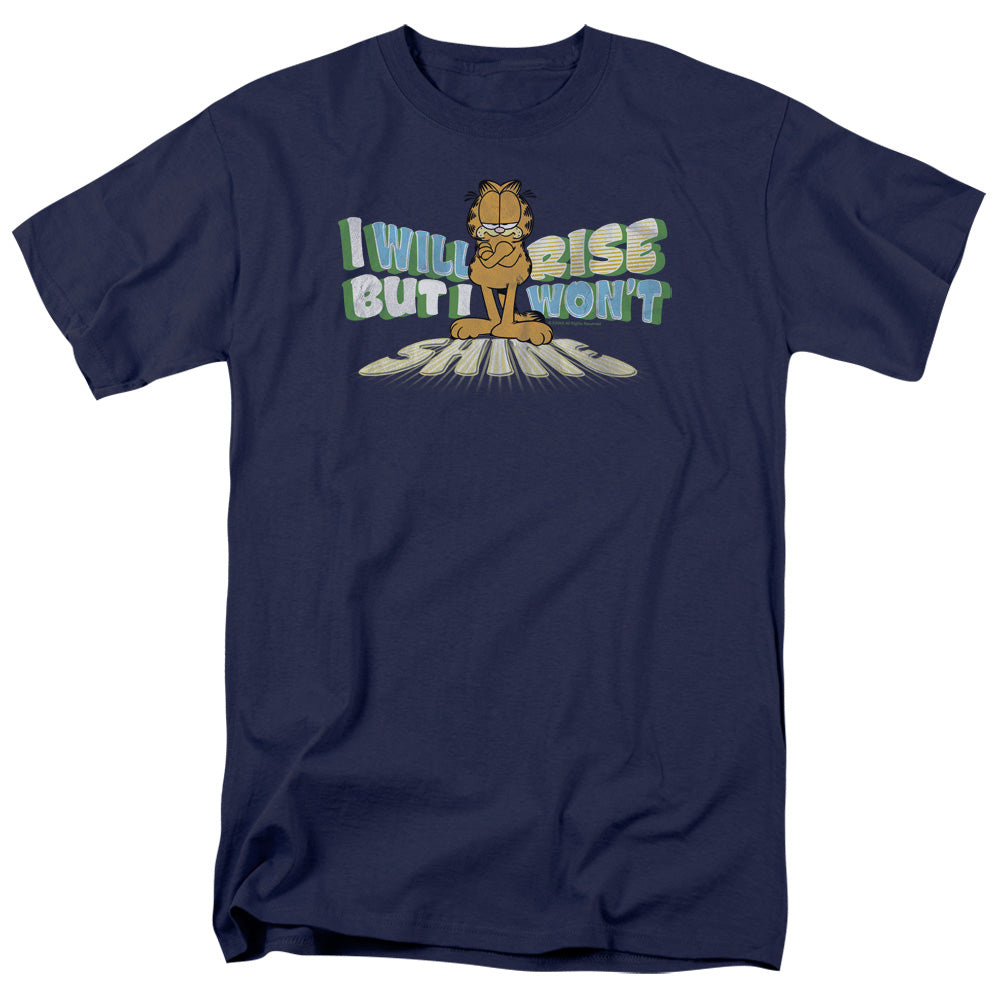 Garfield Rise Not Shine Mens T Shirt Navy