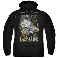 Load image into Gallery viewer, Garfield Lazy 4 Life Mens Hoodie Black
