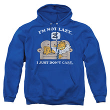 Load image into Gallery viewer, Garfield Not Lazy Mens Hoodie Royal Blue

