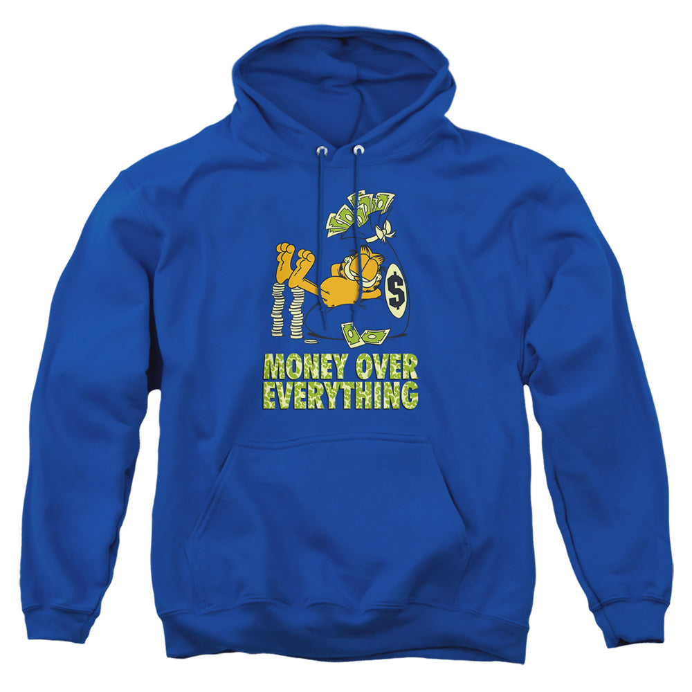 Garfield Money Is Everything Mens Hoodie Royal