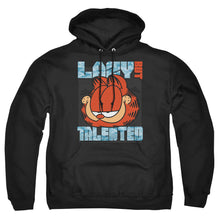 Load image into Gallery viewer, Garfield Lazy But Talented Mens Hoodie Black
