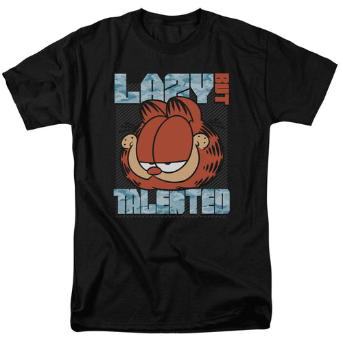 Garfield Lazy But Talented Mens T Shirt Black