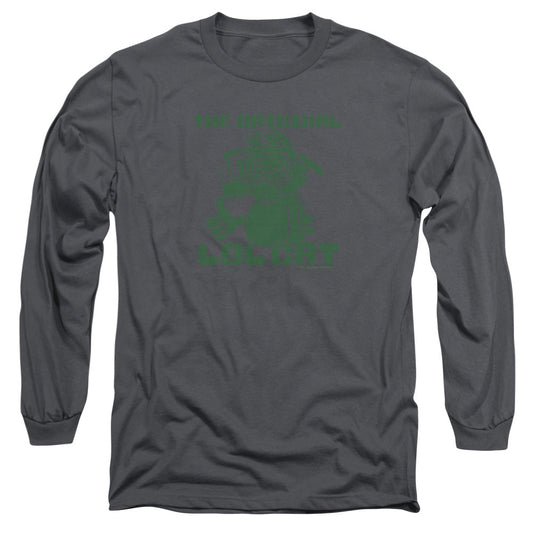 Garfield Og Lol Mens Long Sleeve Shirt Charcoal Officially Licensed