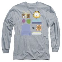 Load image into Gallery viewer, Garfield Gift Set Mens Long Sleeve Shirt Athletic Heather Officially Licensed
