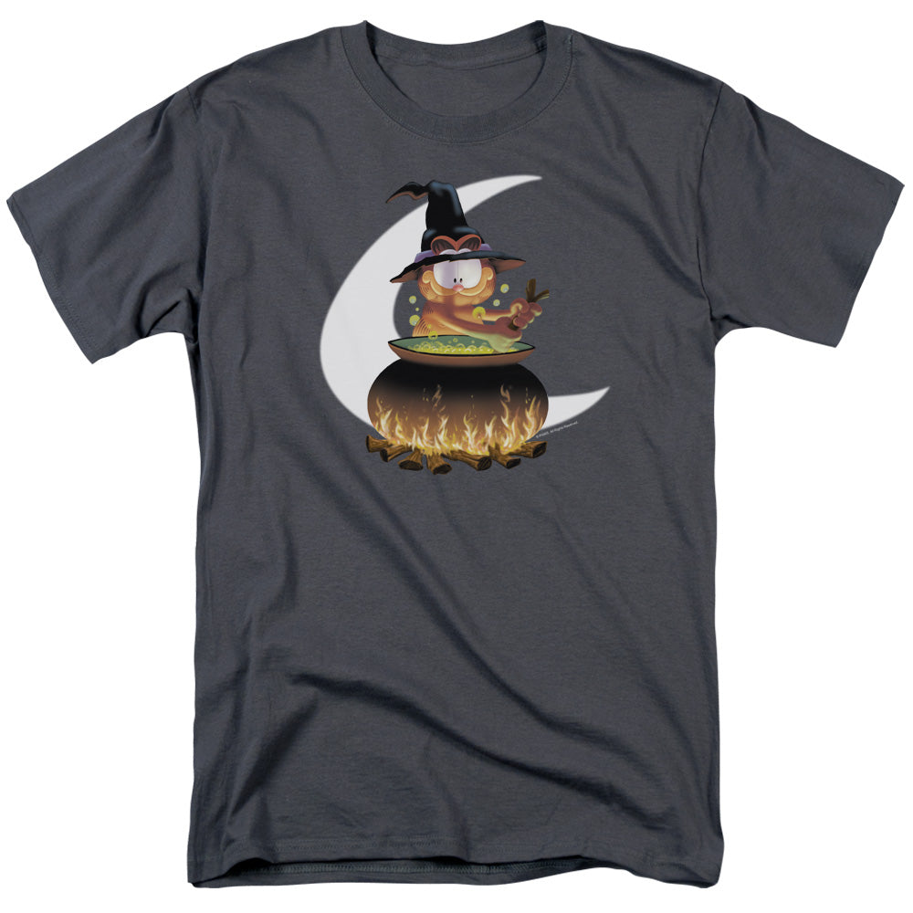 Garfield Stir The Pot Mens T Shirt Charcoal