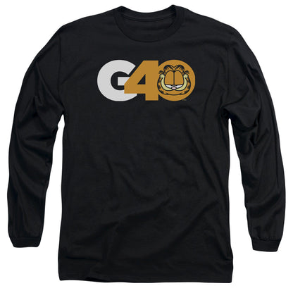 Garfield G40 Mens Long Sleeve Shirt Black Officially Licensed