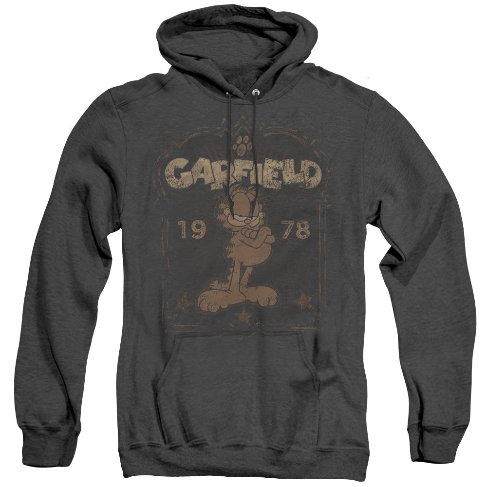 Garfield Est 1978 Heather Mens Hoodie Black