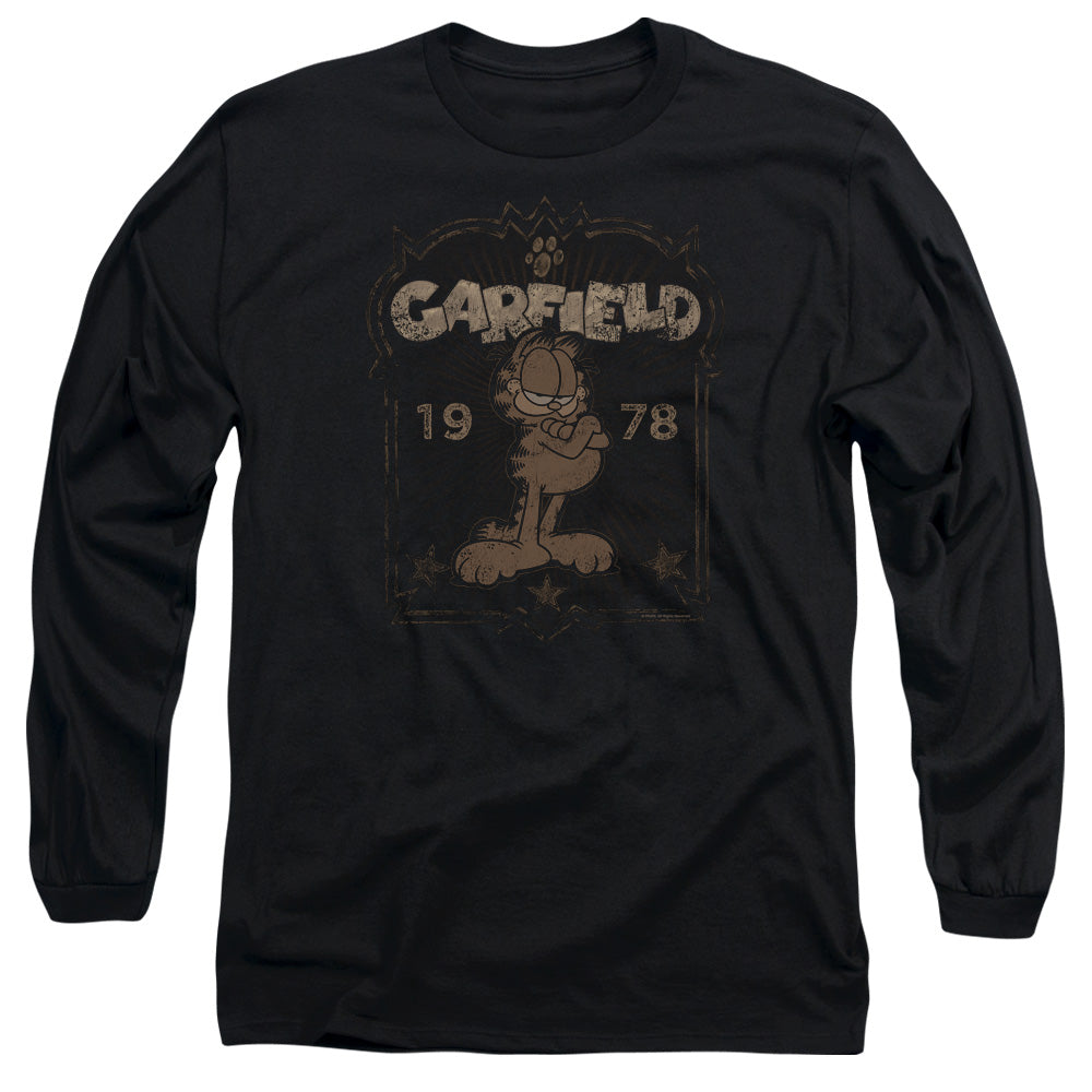 Garfield Est 1978 Mens Long Sleeve Shirt Black Officially Licensed