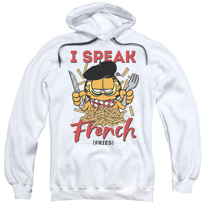 Garfield Speaking Love Mens Hoodie White