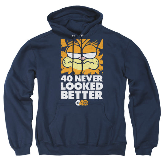 Garfield 40 Looks Mens Hoodie Navy