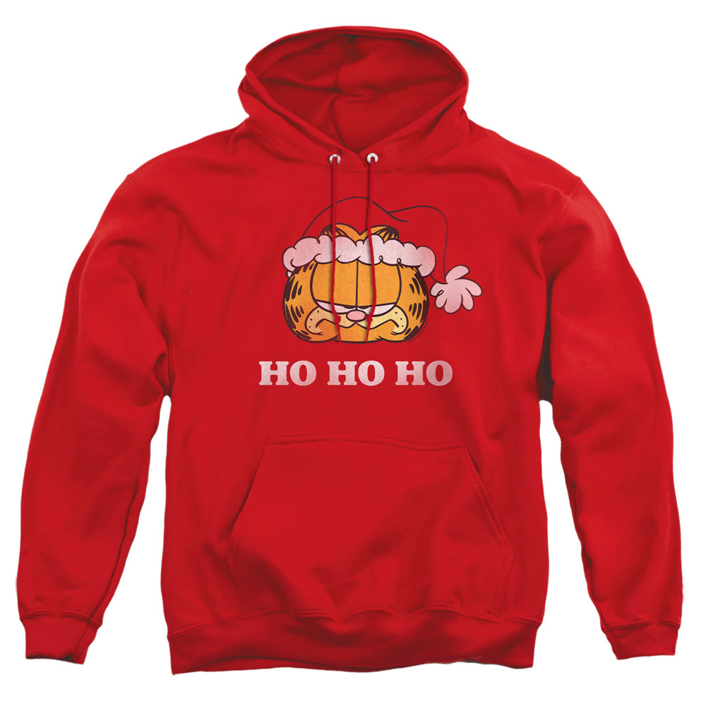 Garfield Ho Ho Ho Mens Hoodie Red