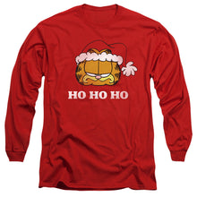 Load image into Gallery viewer, Garfield Ho Ho Ho Mens Long Sleeve Shirt Red Officially Licensed
