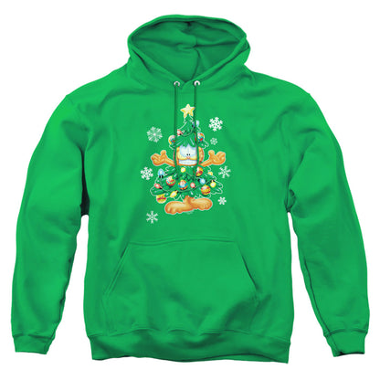 Garfield Tree Mens Hoodie Kelly Green