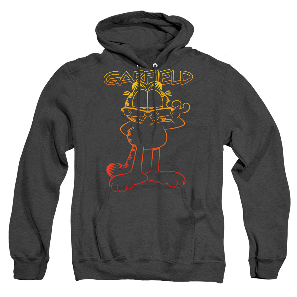Garfield Hotshot Garfield Heather Mens Hoodie Black