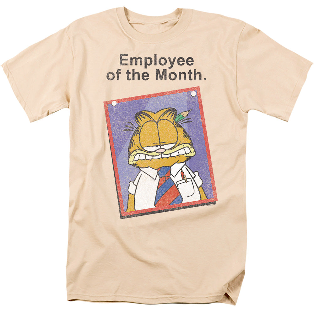 Garfield Employee Of The Month Mens T Shirt Cream