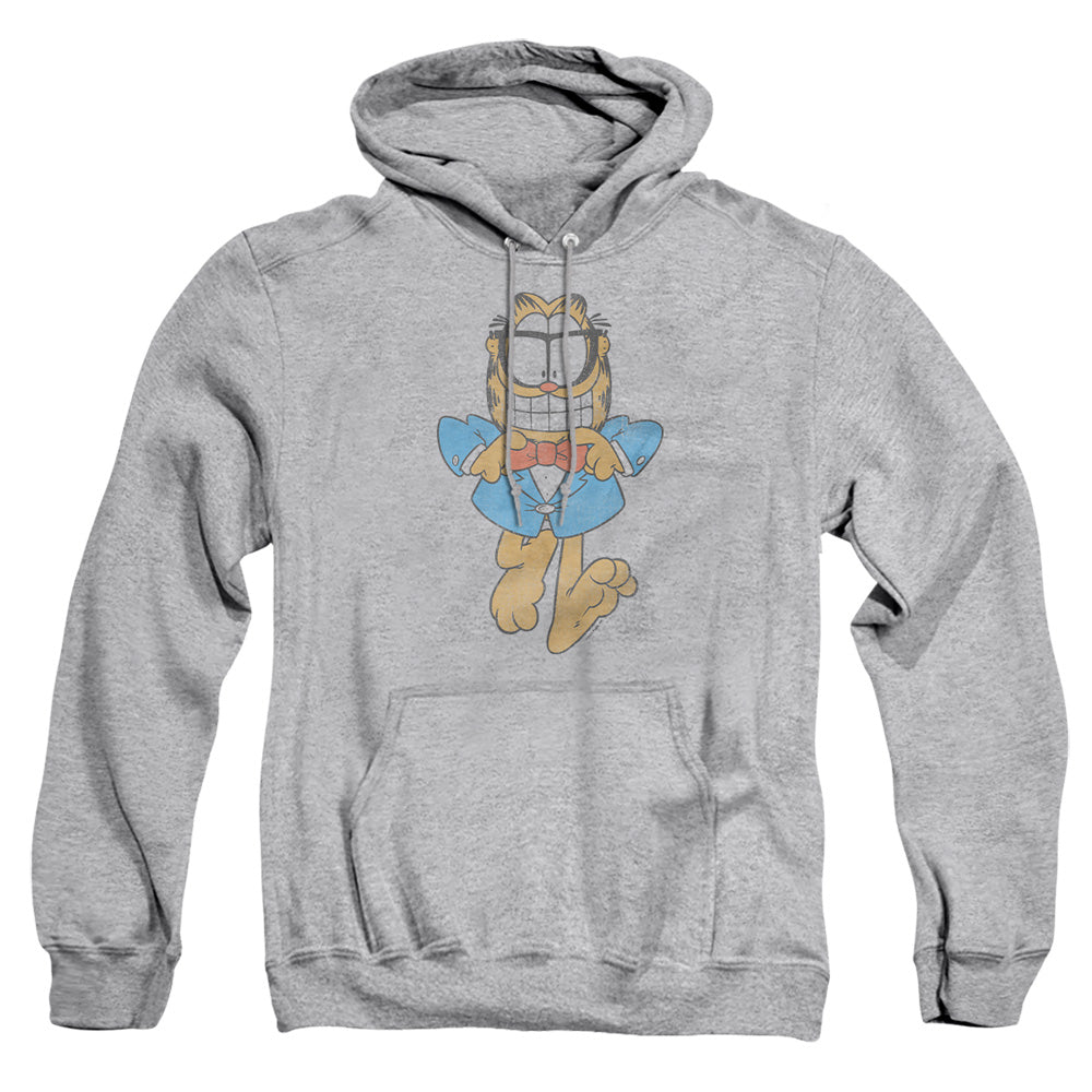 Garfield Dapper Cat Mens Hoodie Athletic Heather