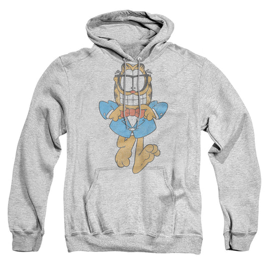 Garfield Dapper Cat Mens Hoodie Athletic Heather