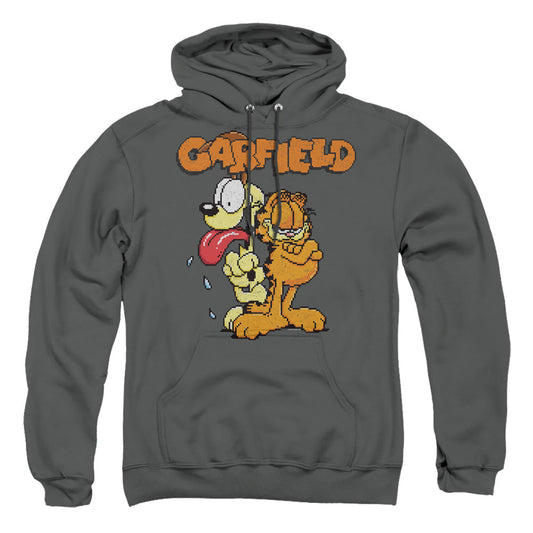 Garfield Garfield The Game Mens Hoodie Charcoal