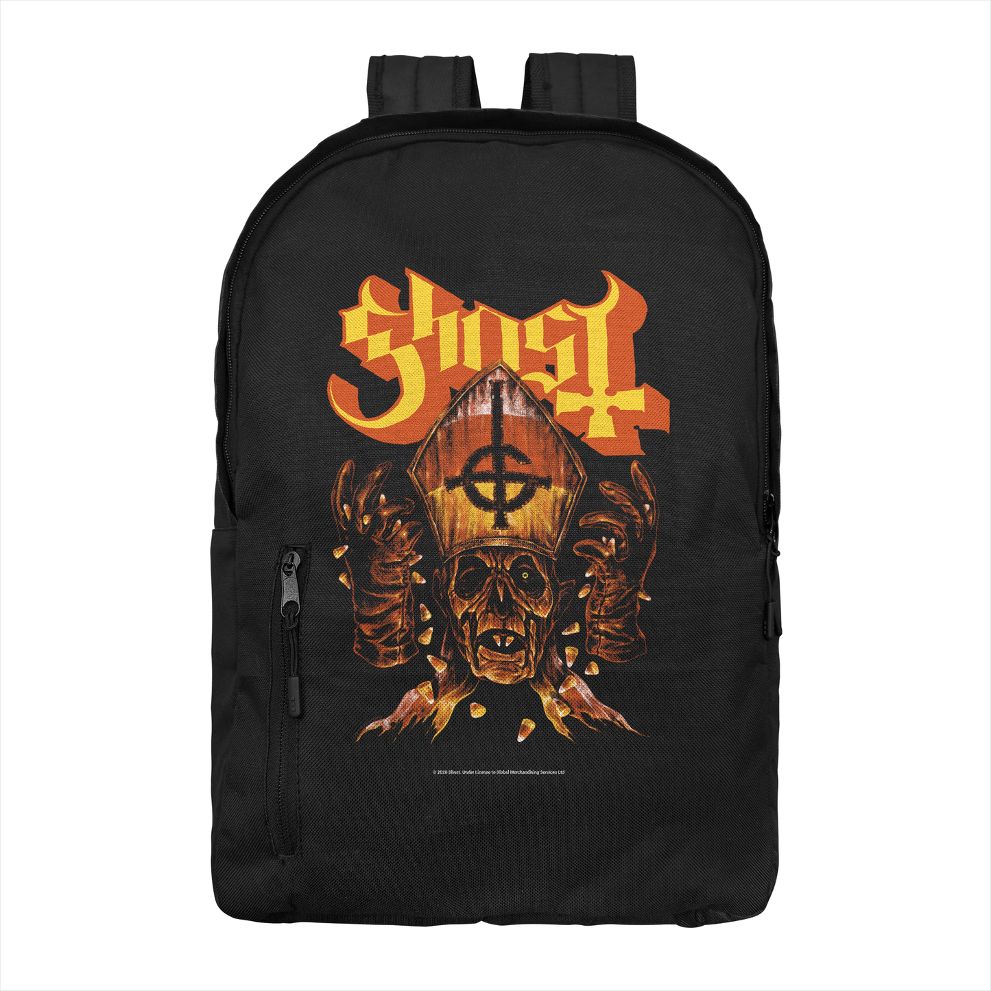 Ghost Candy Corn Backpack Bag Black