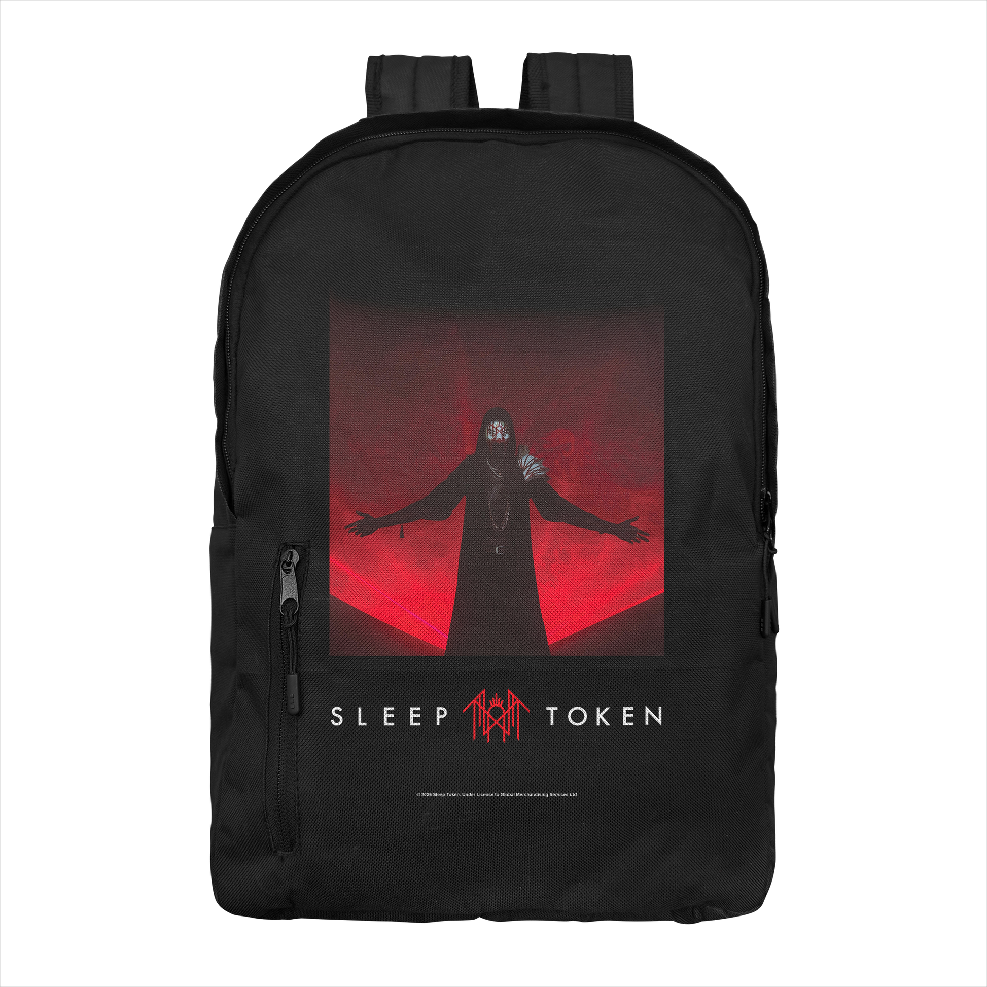 Sleep Token Red Light Backpack Bag Black