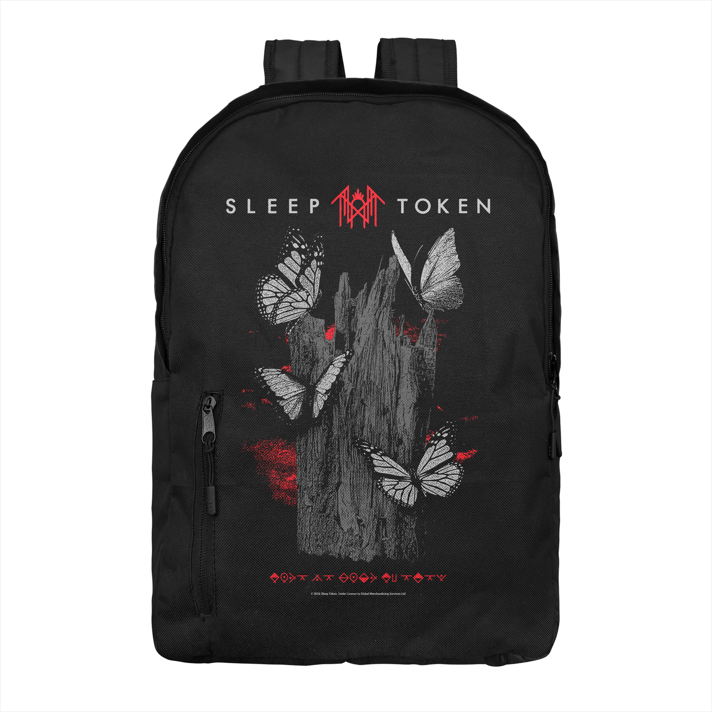Sleep Token Butterflies Backpack Bag Black