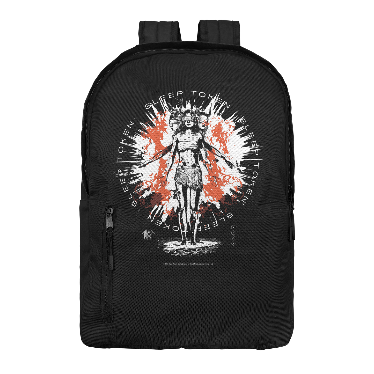 Sleep Token Rain Down Backpack Bag Black