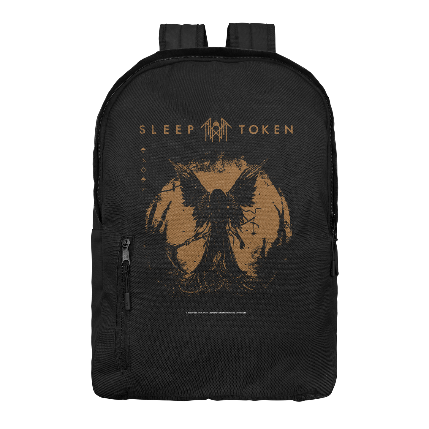 Sleep Token TMBTE Gold Backpack Bag Black