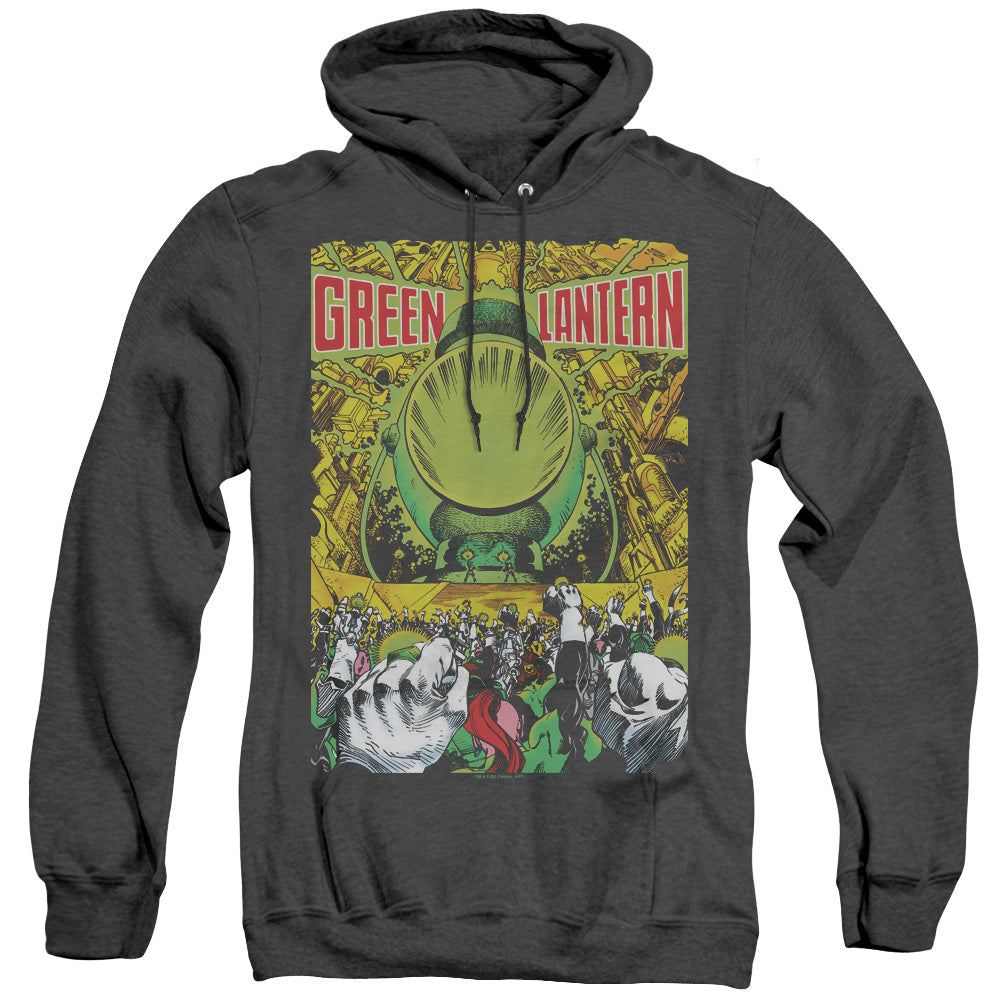 Green Lantern Gl #200 Cover Heather Mens Hoodie Black