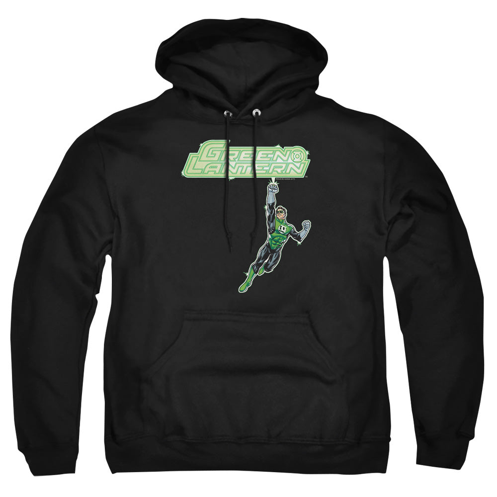 Green Lantern Energy Construct Logo Mens Hoodie Black