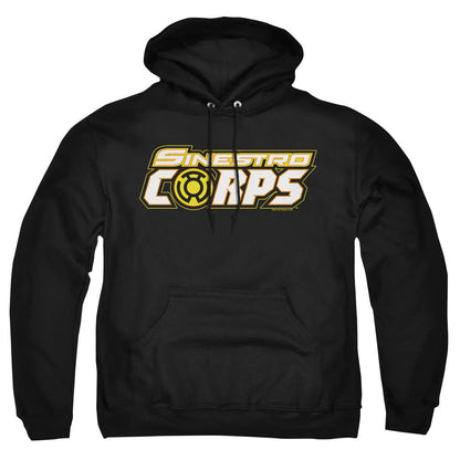 Green Lantern Sinestro Corps Logo Mens Hoodie Black