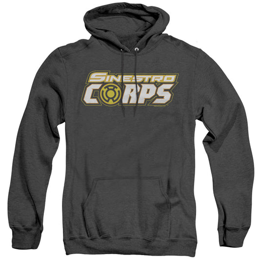 Green Lantern Sinestro Corps Logo Heather Mens Hoodie Black