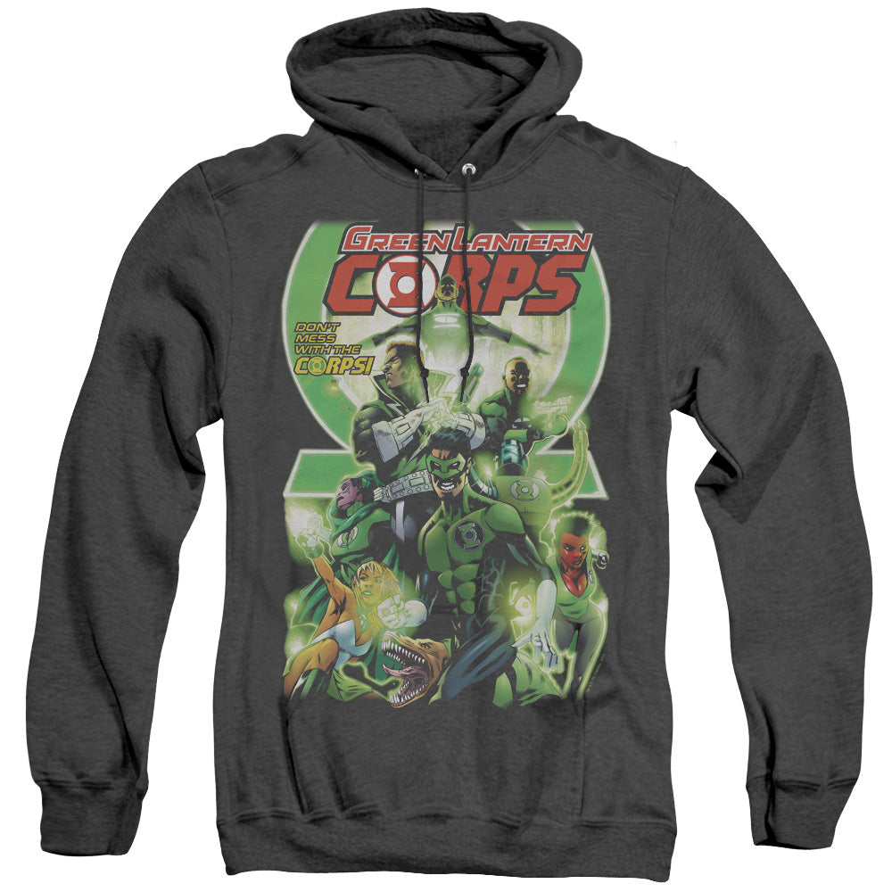 Green Lantern Gl Corps #25 Cover Heather Mens Hoodie Black