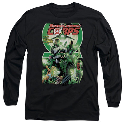 Green Lantern Gl Corps #25 Cover Mens Long Sleeve Shirt Black Officially Licensed