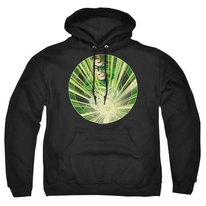 Green Lantern Light Em Up Mens Hoodie Black