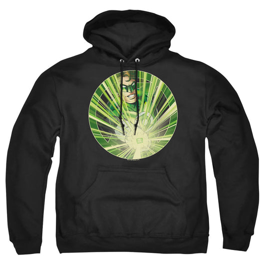 Green Lantern Light Em Up Mens Hoodie Black