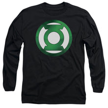 Load image into Gallery viewer, Green Lantern Green Chrome Logo Mens Long Sleeve Shirt Black Officially Licensed
