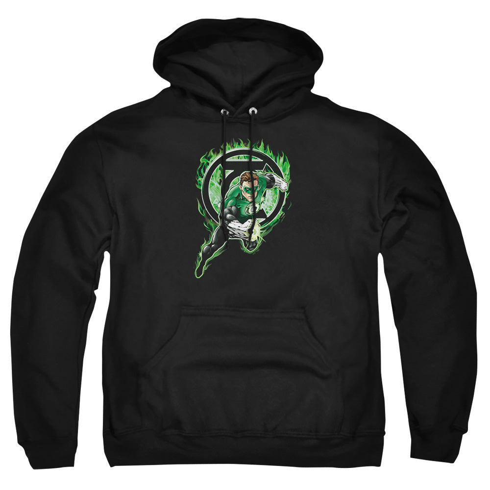Green Lantern Space Cop Mens Hoodie Black