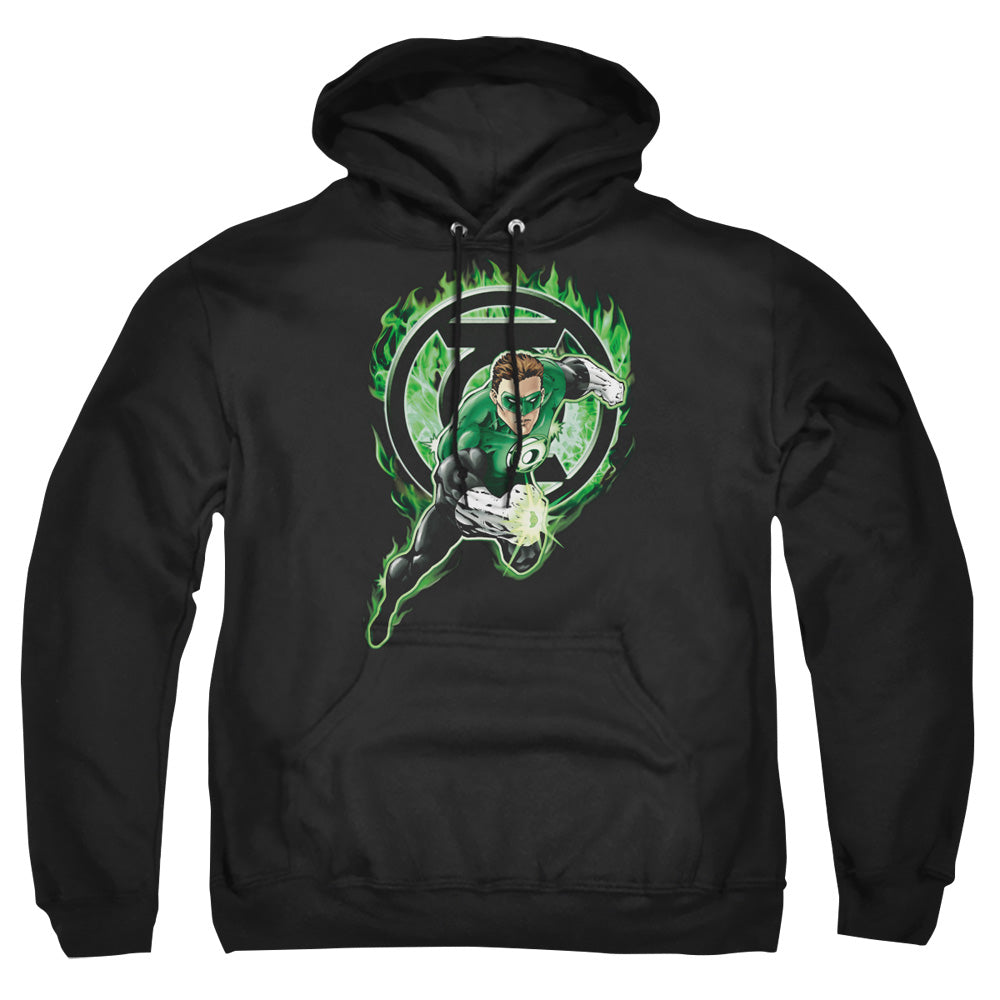 Green Lantern Space Cop Mens Hoodie Black