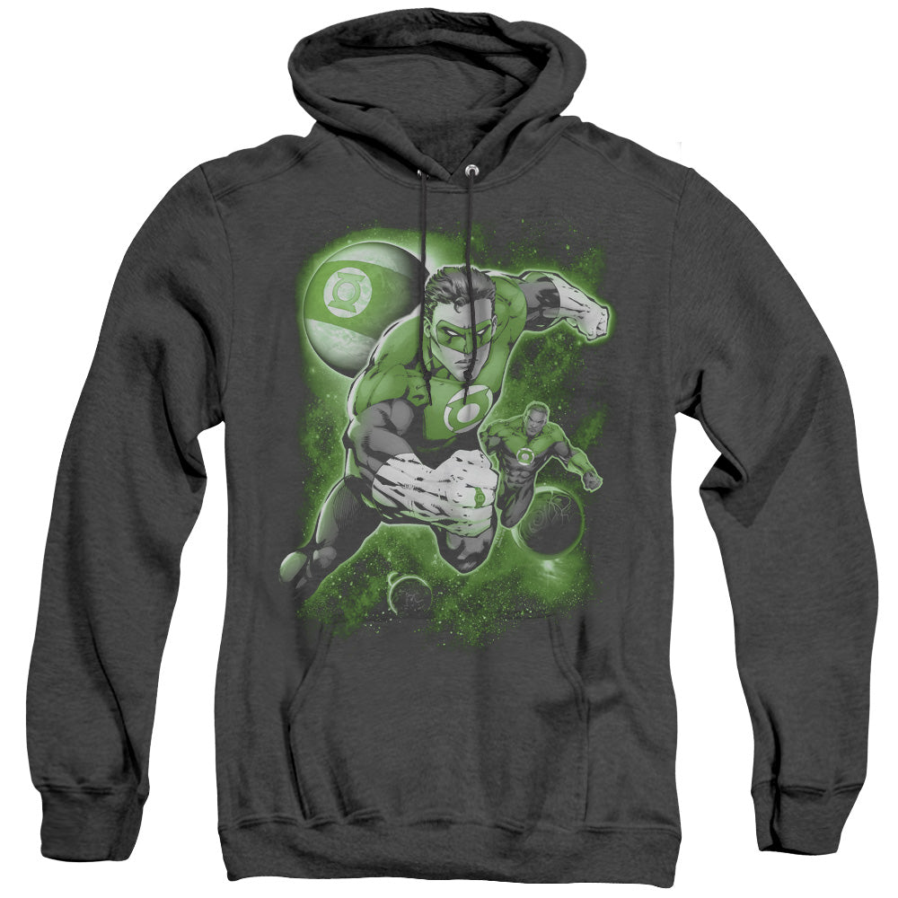 Green Lantern Lantern Planet Heather Mens Hoodie Black