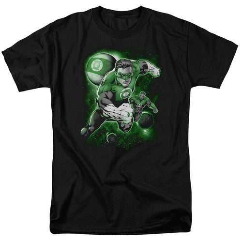 Green Lantern Lantern Planet Mens T Shirt Black