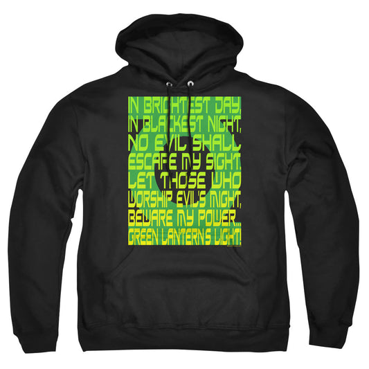 Green Lantern Green Lantern Oath Mens Hoodie Black