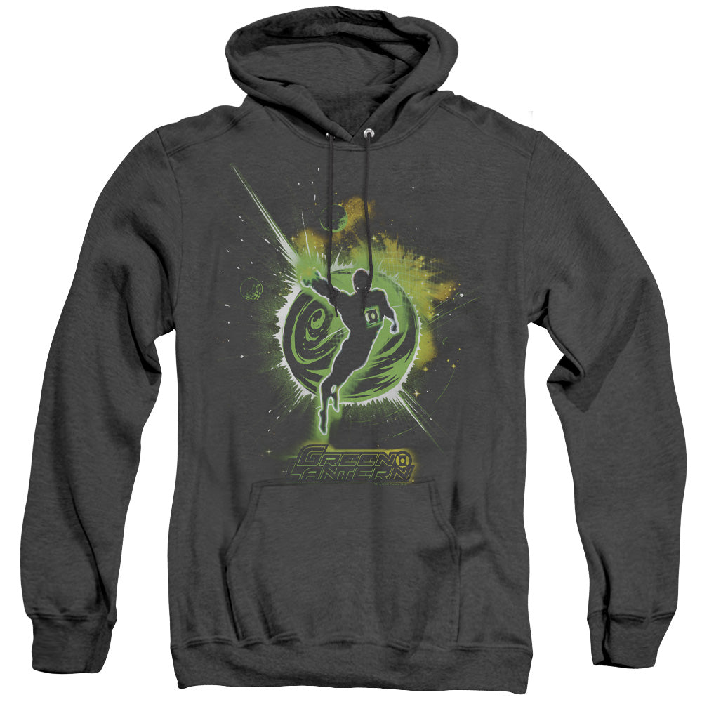 Green Lantern Shadow Lantern Heather Mens Hoodie Black