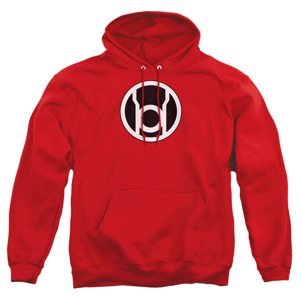 Green Lantern Red Lantern Logo Mens Hoodie Red