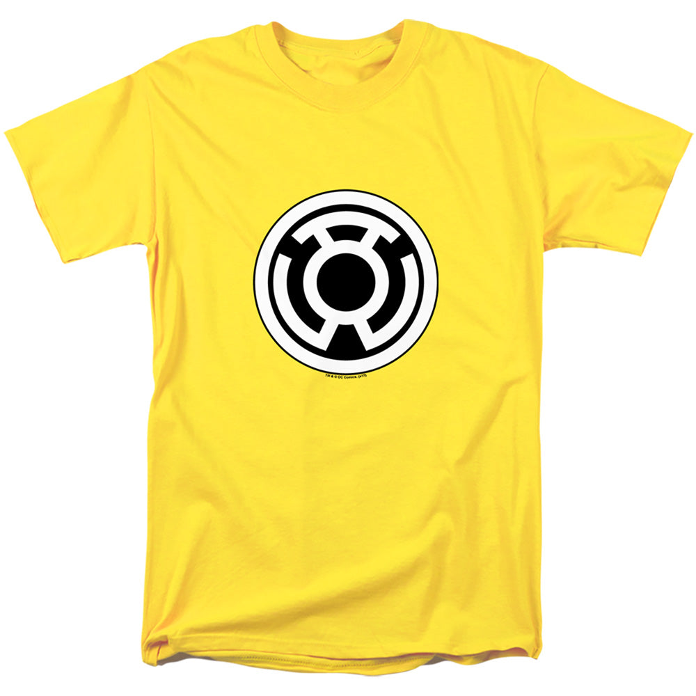 Green Lantern Sinestro Corps Logo Mens T Shirt Yellow