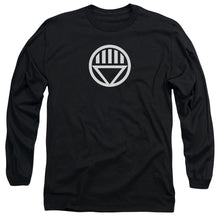 Load image into Gallery viewer, Green Lantern Black Lantern Logo Mens Long Sleeve Shirt Black Officially Licensed
