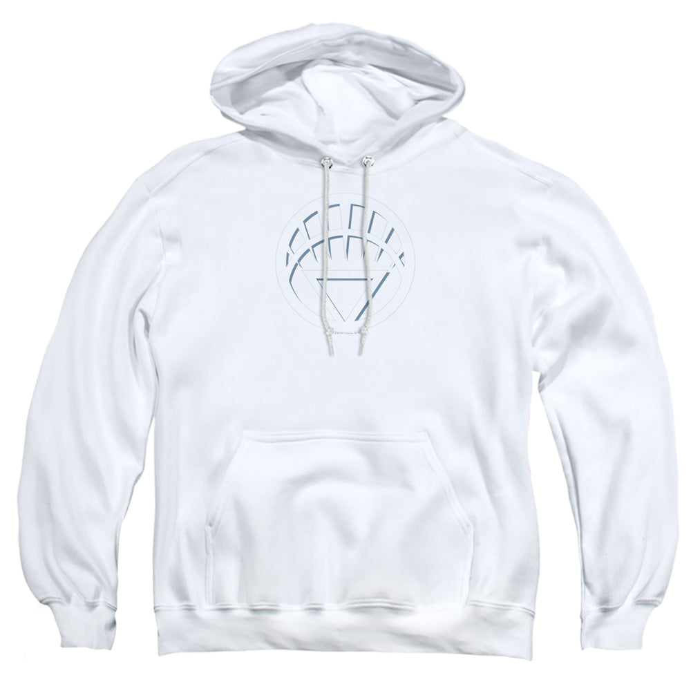 Green Lantern White Lantern Logo Mens Hoodie White
