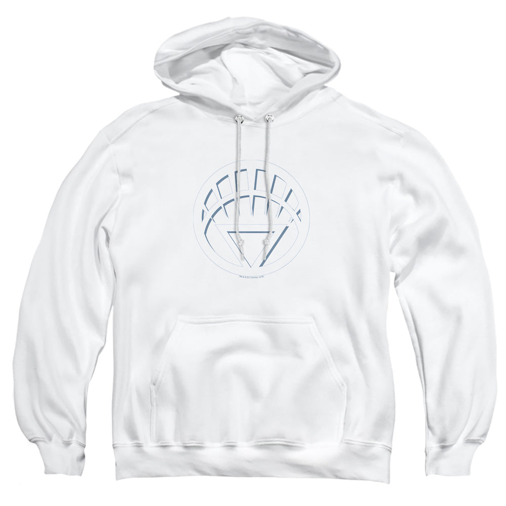 Green Lantern White Lantern Logo Mens Hoodie White